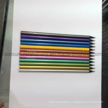 Conjunto de lápis de cor de madeira preta